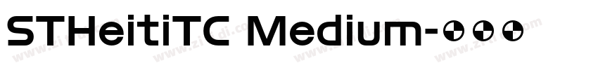 STHeitiTC Medium字体转换